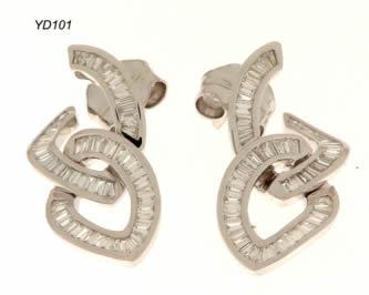 Pendientes con brillantes — modelo PE-012