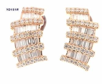 Pendientes con brillantes — modelo PE-014