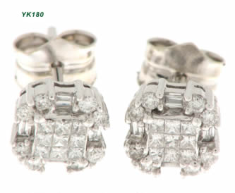 Pendientes con brillantes — modelo PE-038