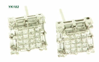 Pendientes con brillantes — modelo PE-037