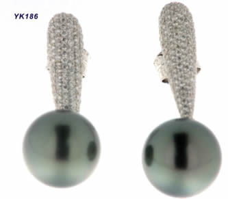 Pendientes con brillantes — modelo PE-033