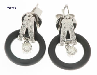 Pendientes con brillantes — modelo PE-028