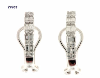 Pendientes con brillantes — modelo PE-025