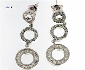 Pendientes con brillantes — modelo PE-022