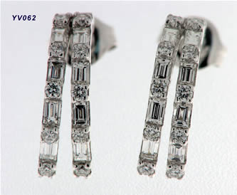 Pendientes con brillantes — modelo PE-021